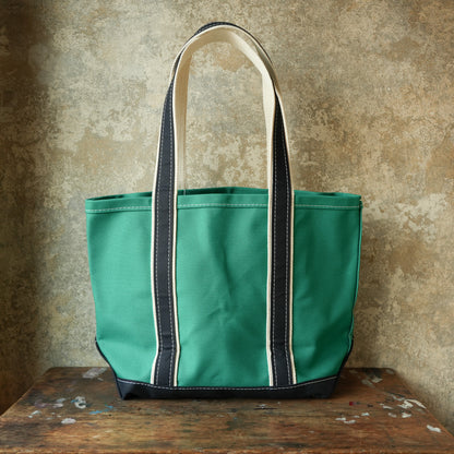 WORKERS_Deluxe Pocket Tote Bag_Green x Navy Handle_Long