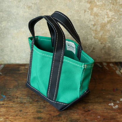 WORKERS_Deluxe Tote, Mini_Green x Navy