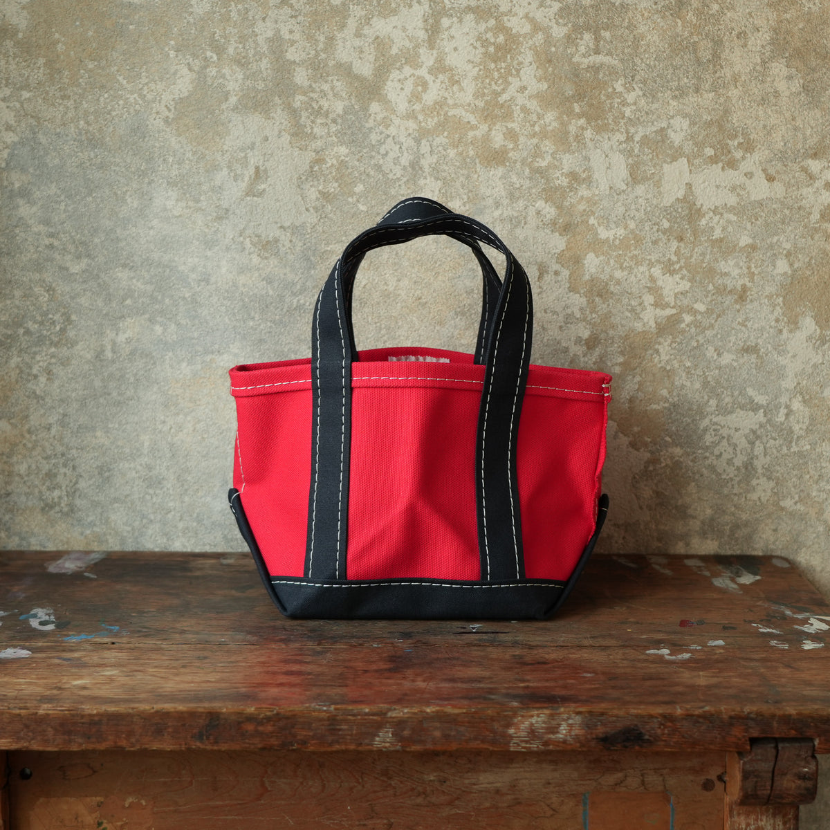 WORKERS_Deluxe Tote, Mini_Red x Navy