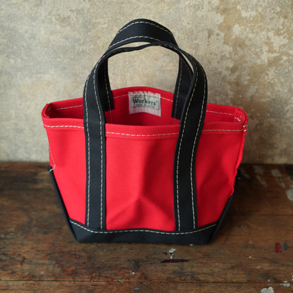 WORKERS_Deluxe Tote, Mini_Red x Navy