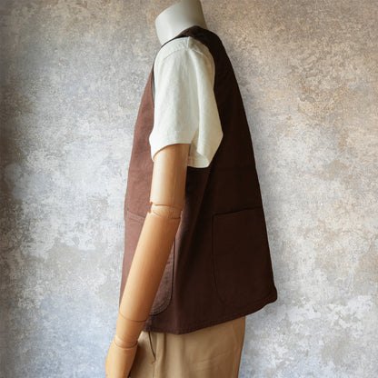 TCB Jeans_Huntsman Vest_Brown Duck