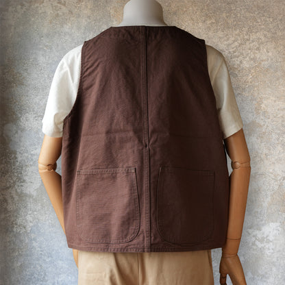 TCB Jeans_Huntsman Vest_Brown Duck