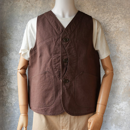 TCB Jeans_Huntsman Vest_Brown Duck