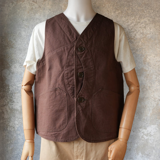 TCB Jeans_Huntsman Vest_Brown Duck