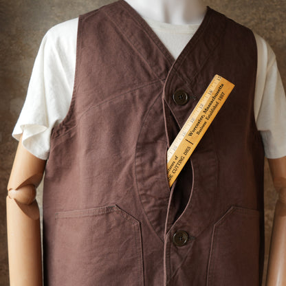 TCB Jeans_Huntsman Vest_Brown Duck