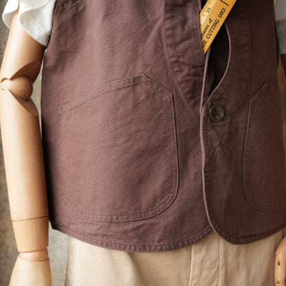 TCB Jeans_Huntsman Vest_Brown Duck