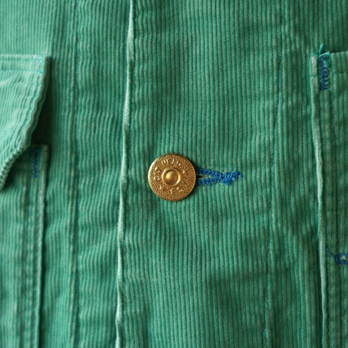 TCB Jeans_Cat Head Jacket Green Apple Corduroy