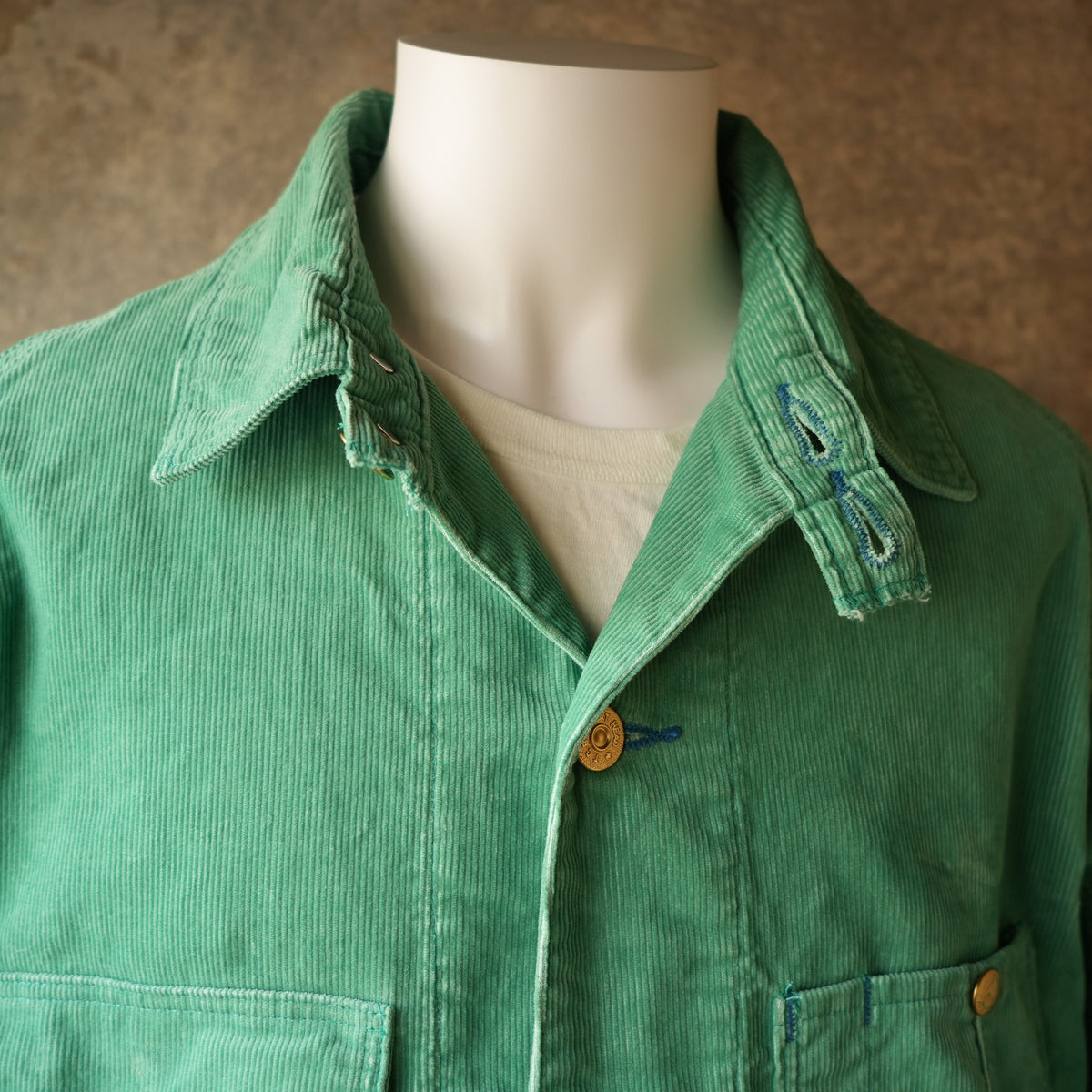 TCB Jeans_Cat Head Jacket Green Apple Corduroy