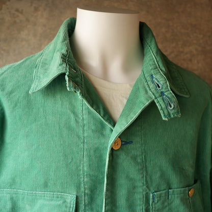 TCB Jeans_Cat Head Jacket Green Apple Corduroy