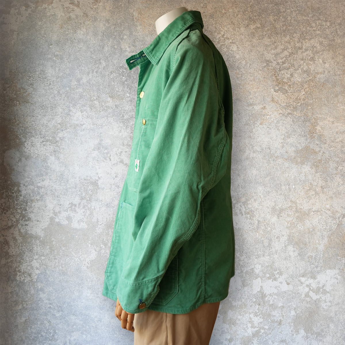 TCB Jeans_Cat Head Jacket Green Apple Corduroy