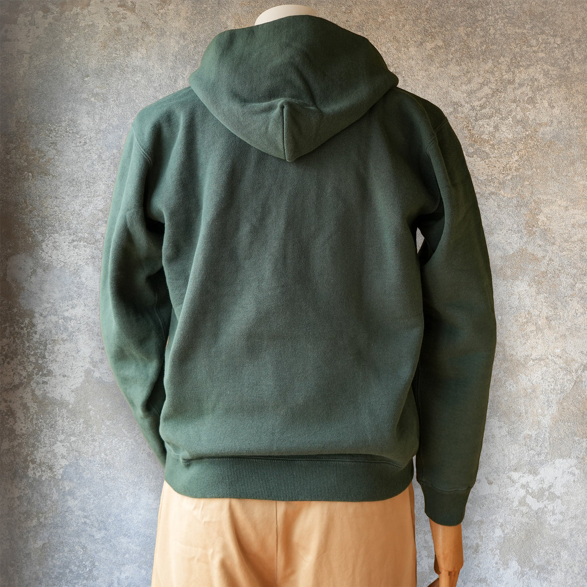 DELUXEWARE_SPZ-00_FULLZIP PARKA PLAIN_D.GREEN