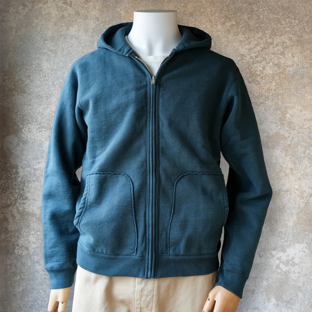 DELUXEWARE_SPZ-00_FULLZIP PARKA PLAIN_DM.NAVY