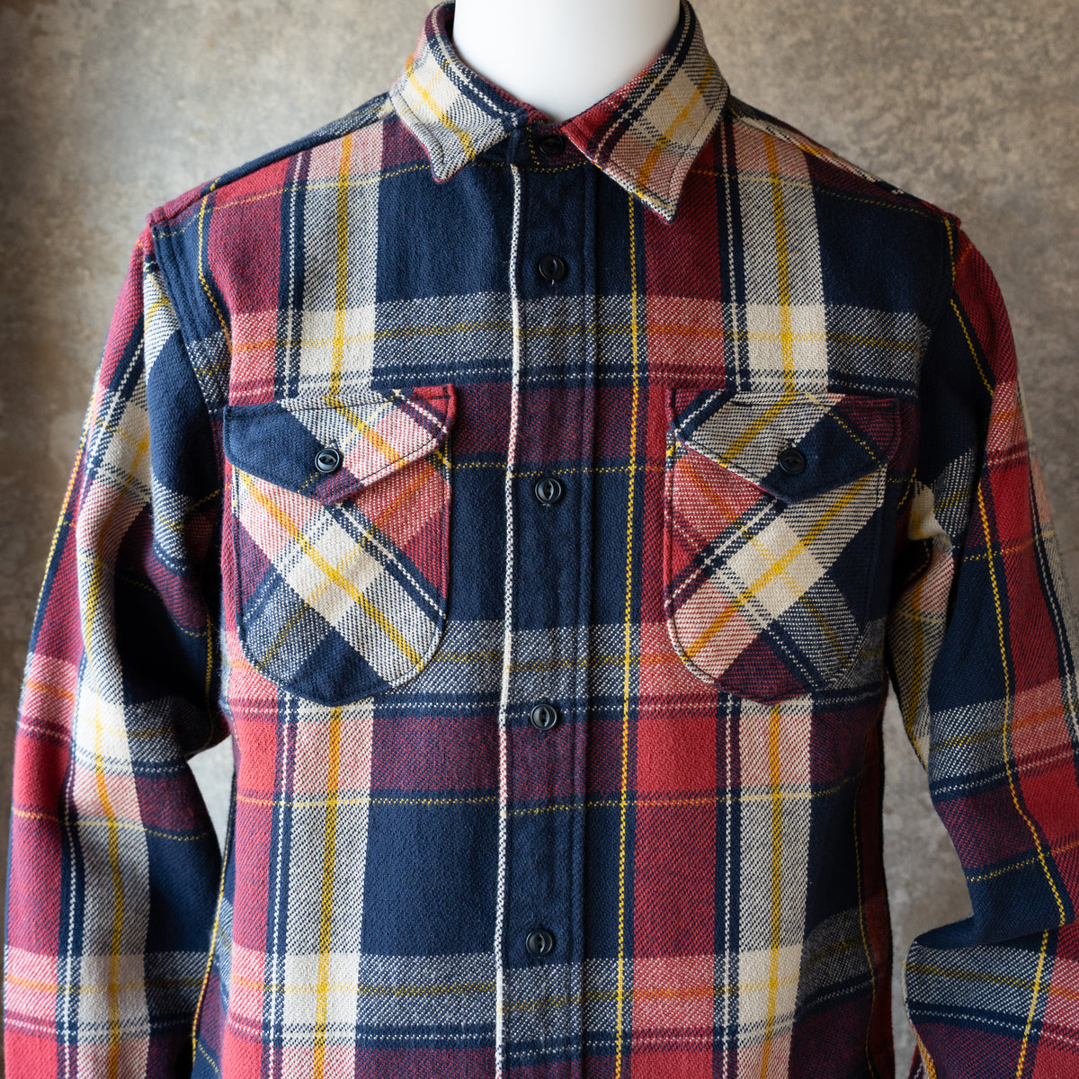 UES_502654_05_1_Heavy Flannel Shirt_Navy