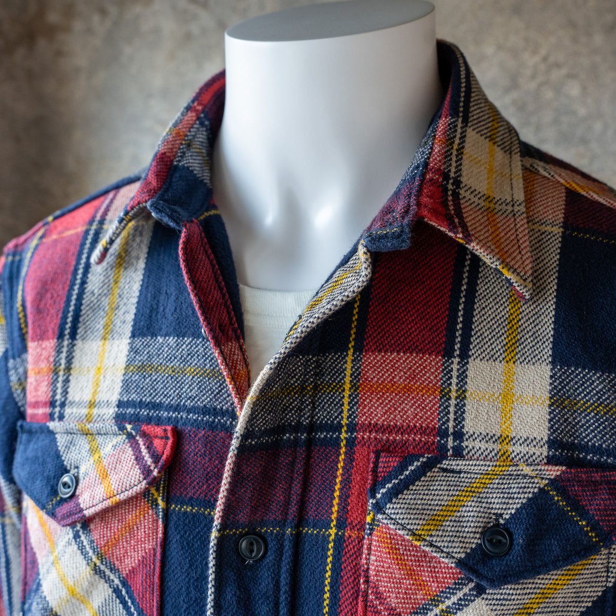 UES_502654_05_1_Heavy Flannel Shirt_Navy