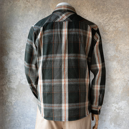UES_502654_05_1_Heavy Flannel Shirt_Charcoal