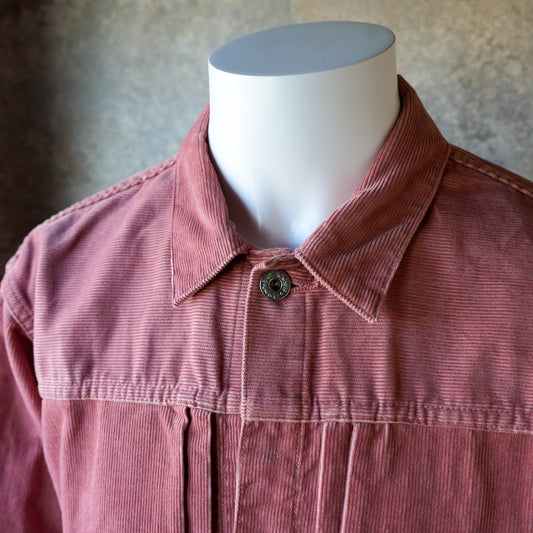 TCB Jeans_New S40's Cord Jacket_Salmon Pink