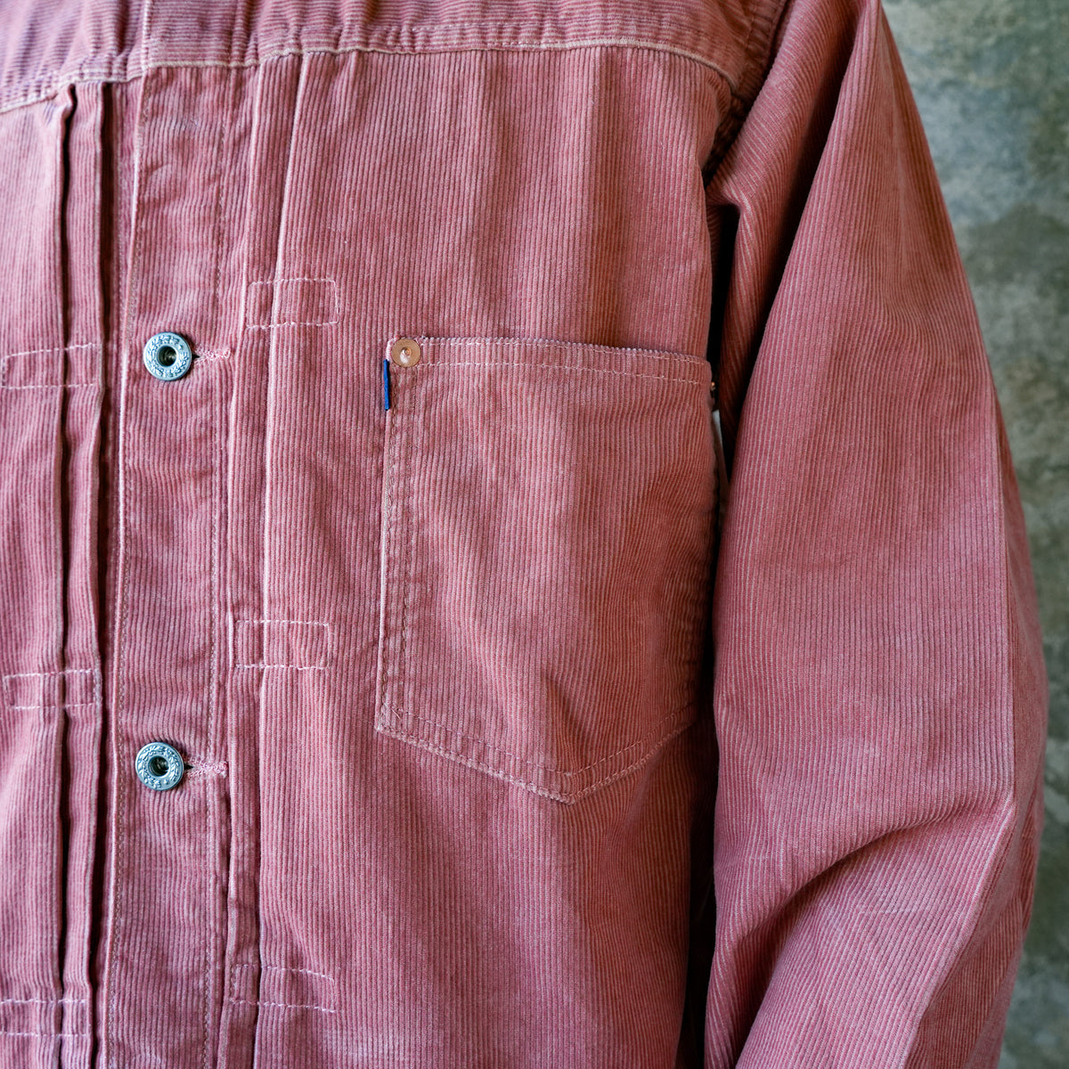 TCB Jeans_New S40's Cord Jacket_Salmon Pink
