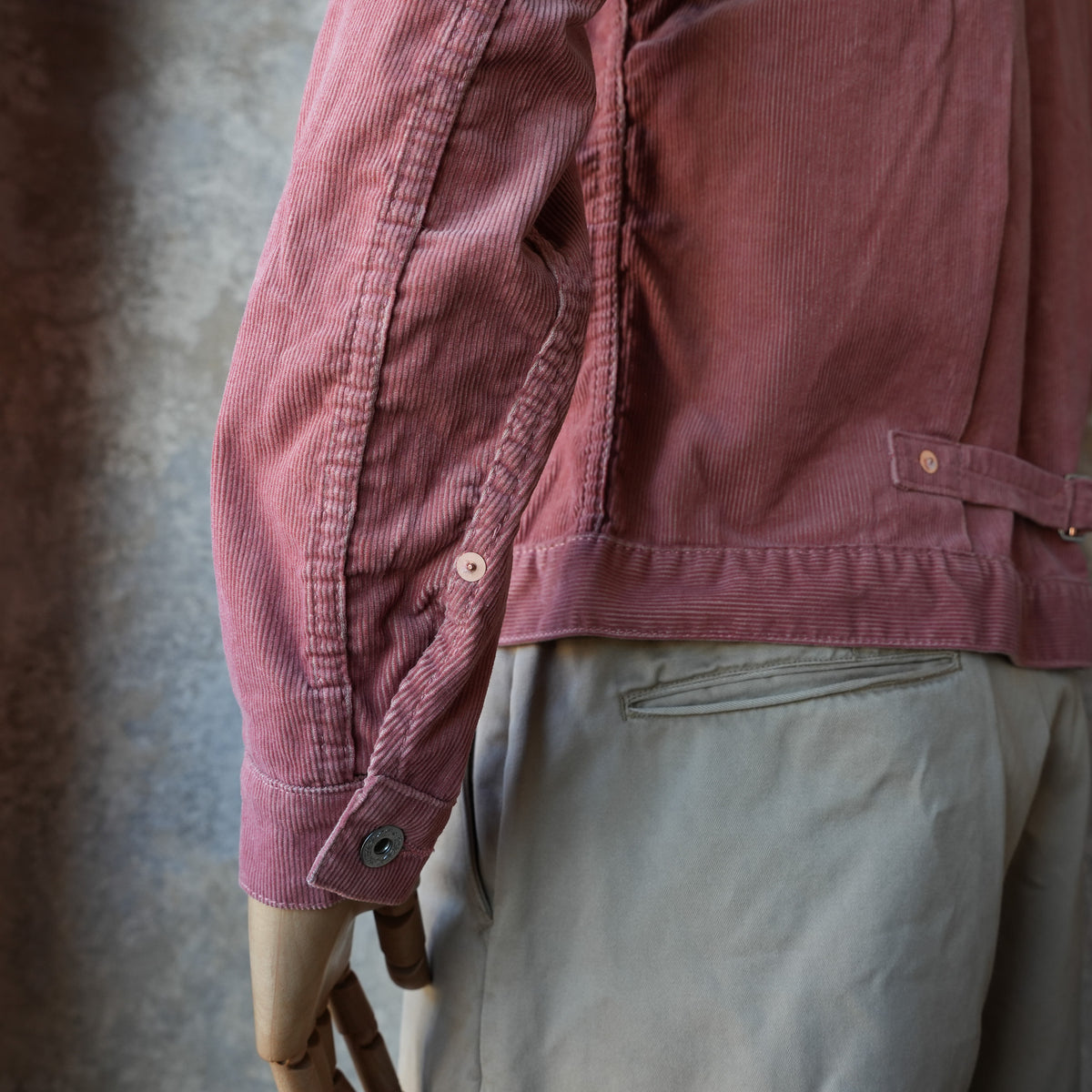 TCB Jeans_New S40's Cord Jacket_Salmon Pink