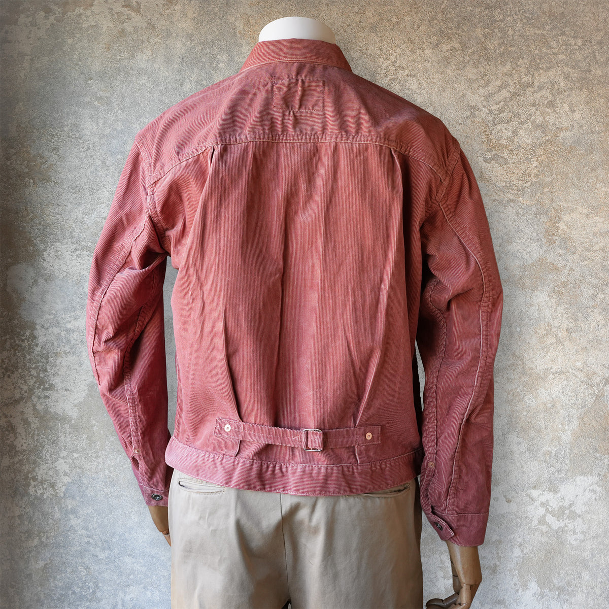 TCB Jeans_New S40's Cord Jacket_Salmon Pink