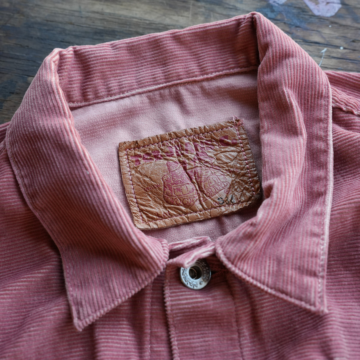 TCB Jeans_New S40's Cord Jacket_Salmon Pink