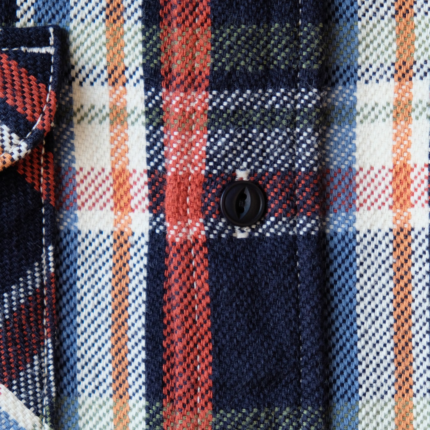 UES_502553_05_3_Yarn-dyed heavy flannel shirt_Navy 