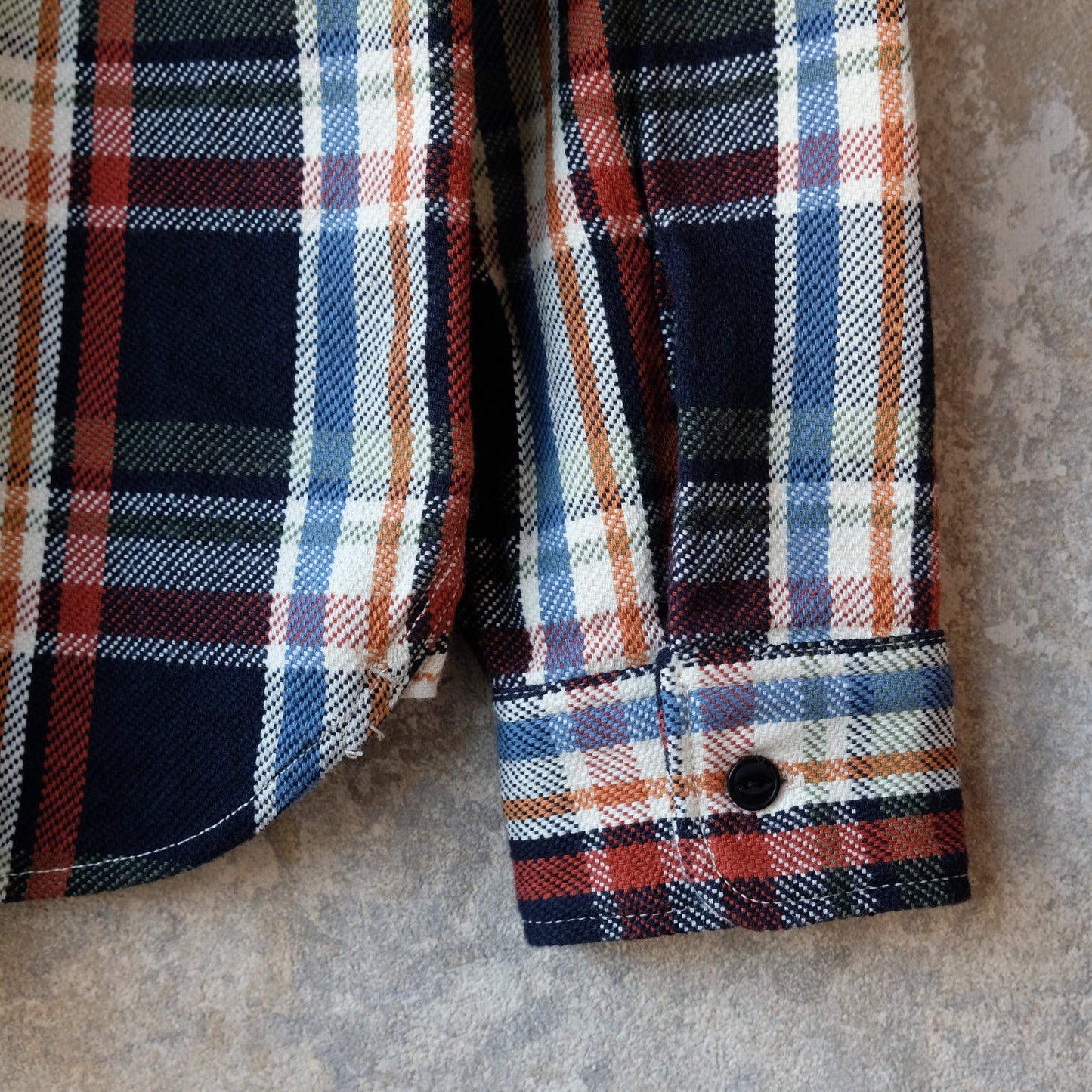 UES_502553_05_3_Yarn-dyed heavy flannel shirt_Navy 