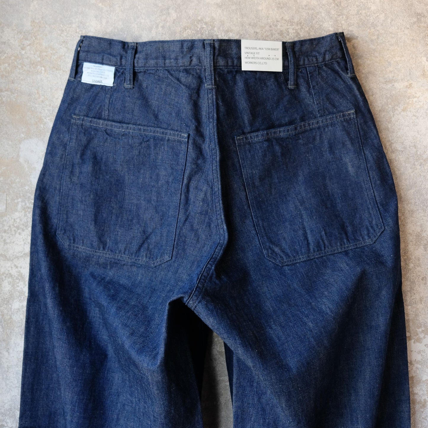 WORKERS_USN Baker Vintage Fit, Brown Back Denim