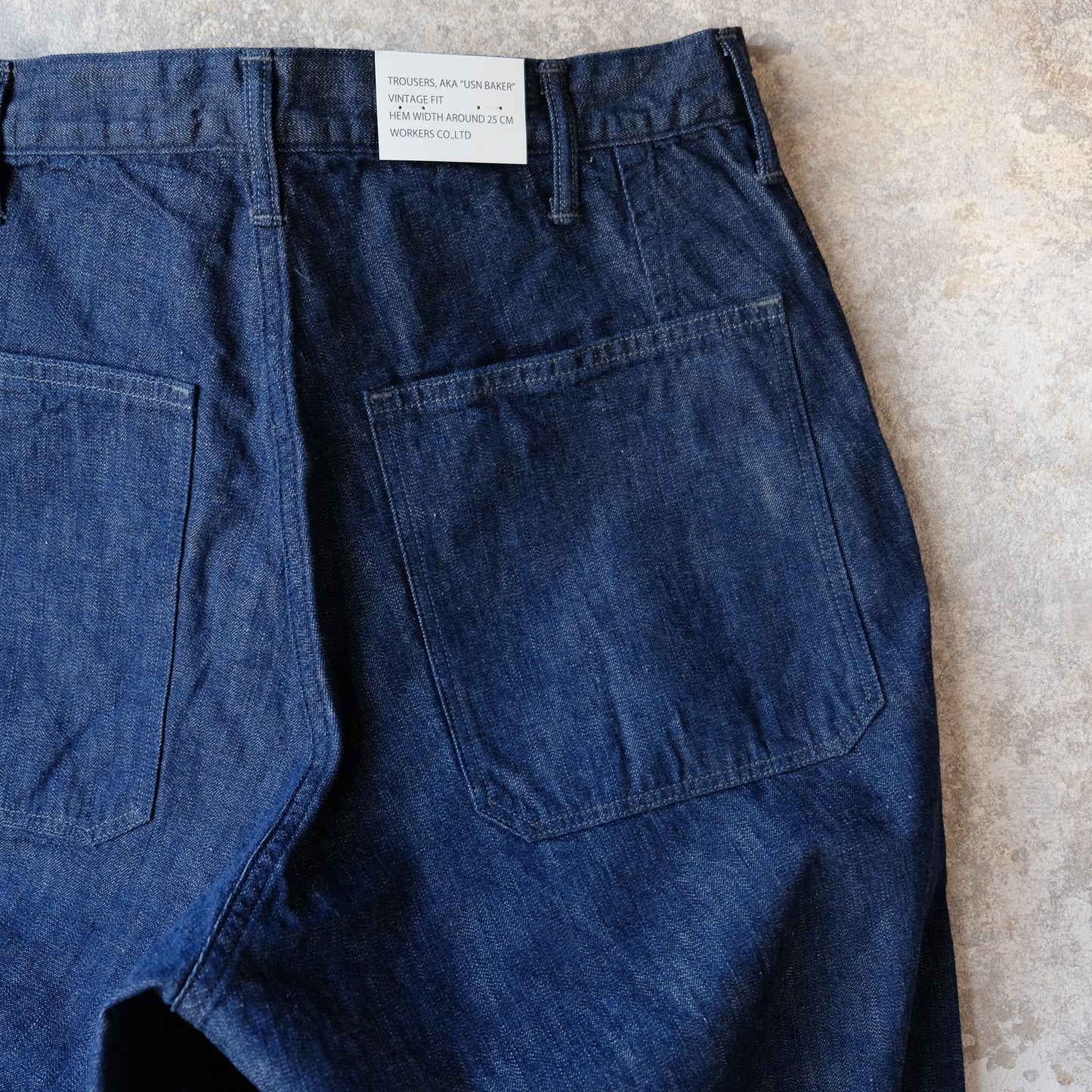 WORKERS_USN Baker Vintage Fit, Brown Back Denim