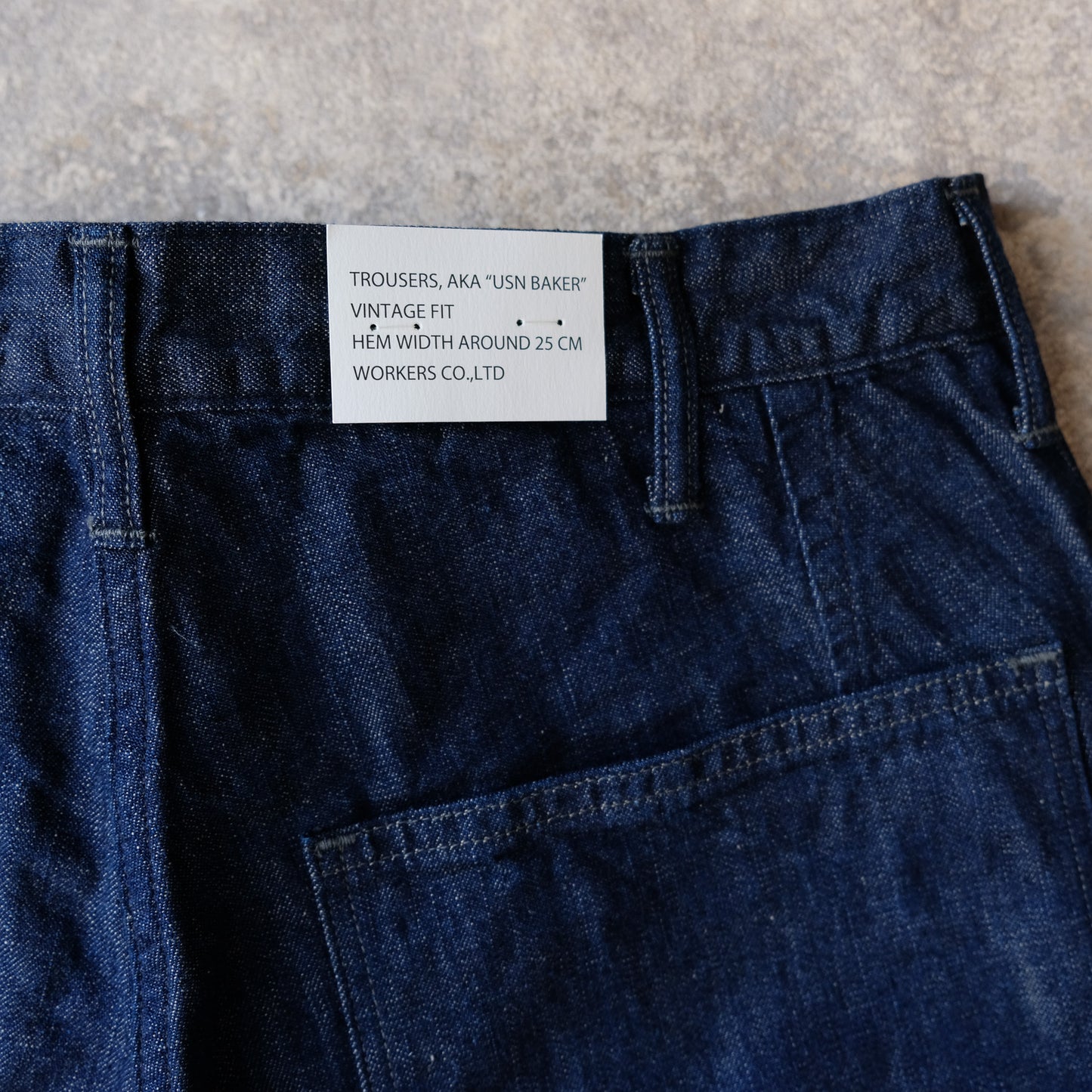 WORKERS_USN Baker Vintage Fit, Brown Back Denim