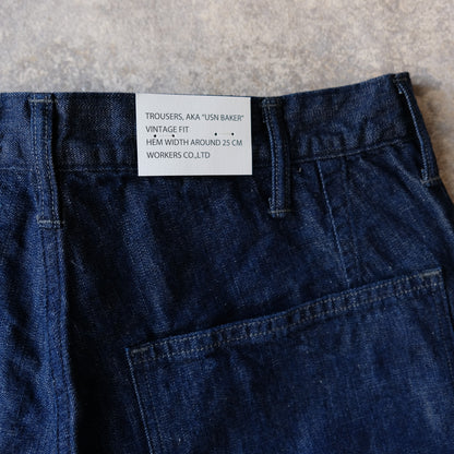 WORKERS_USN Baker Vintage Fit, Brown Back Denim