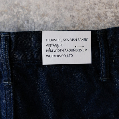 WORKERS_USN Baker Vintage Fit, Brown Back Denim