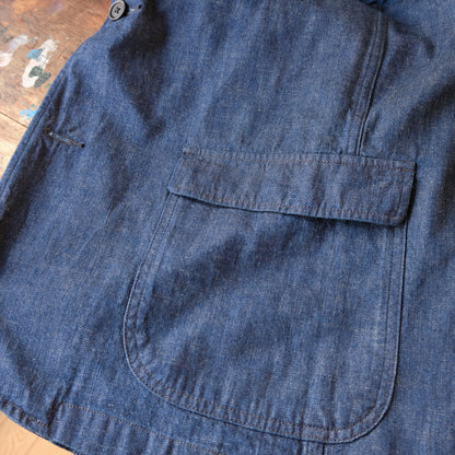 WORKERS_Lounge Jacket, 8oz GR Back Denim