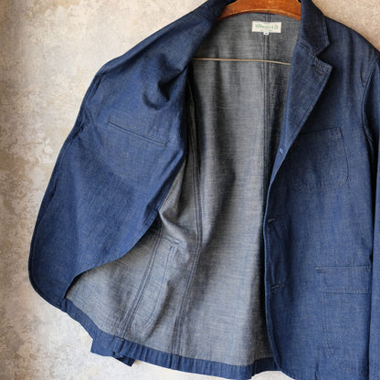 WORKERS_Lounge Jacket, 8oz GR Back Denim