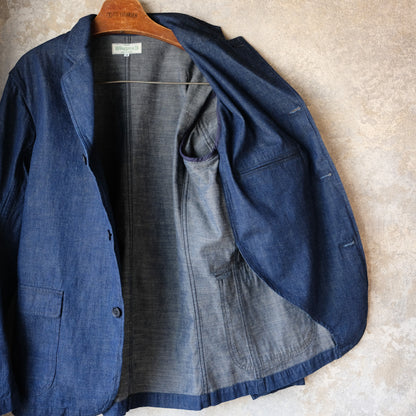 WORKERS_Lounge Jacket, 8oz GR Back Denim
