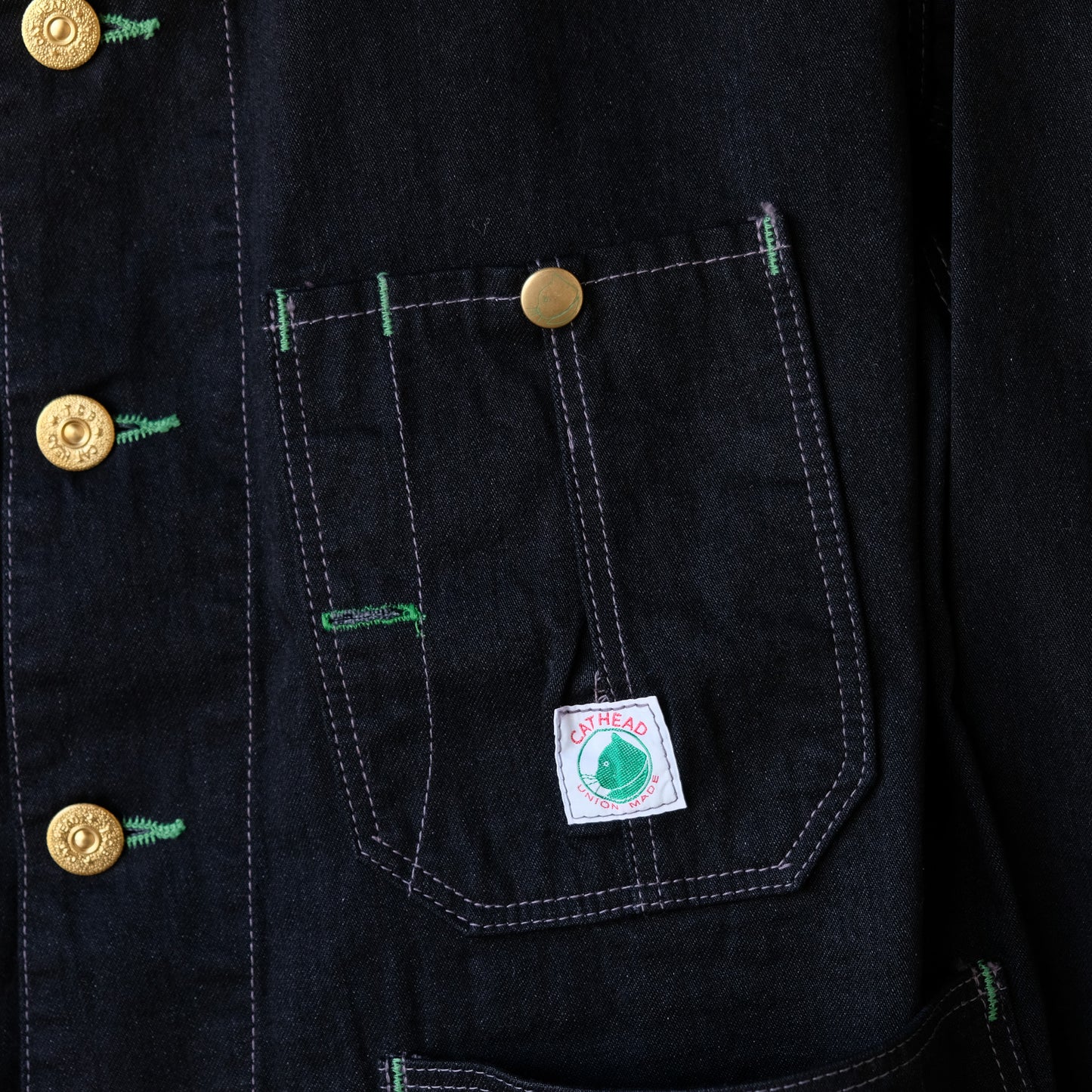TCB jeans_Cat Head Jacket BKBK