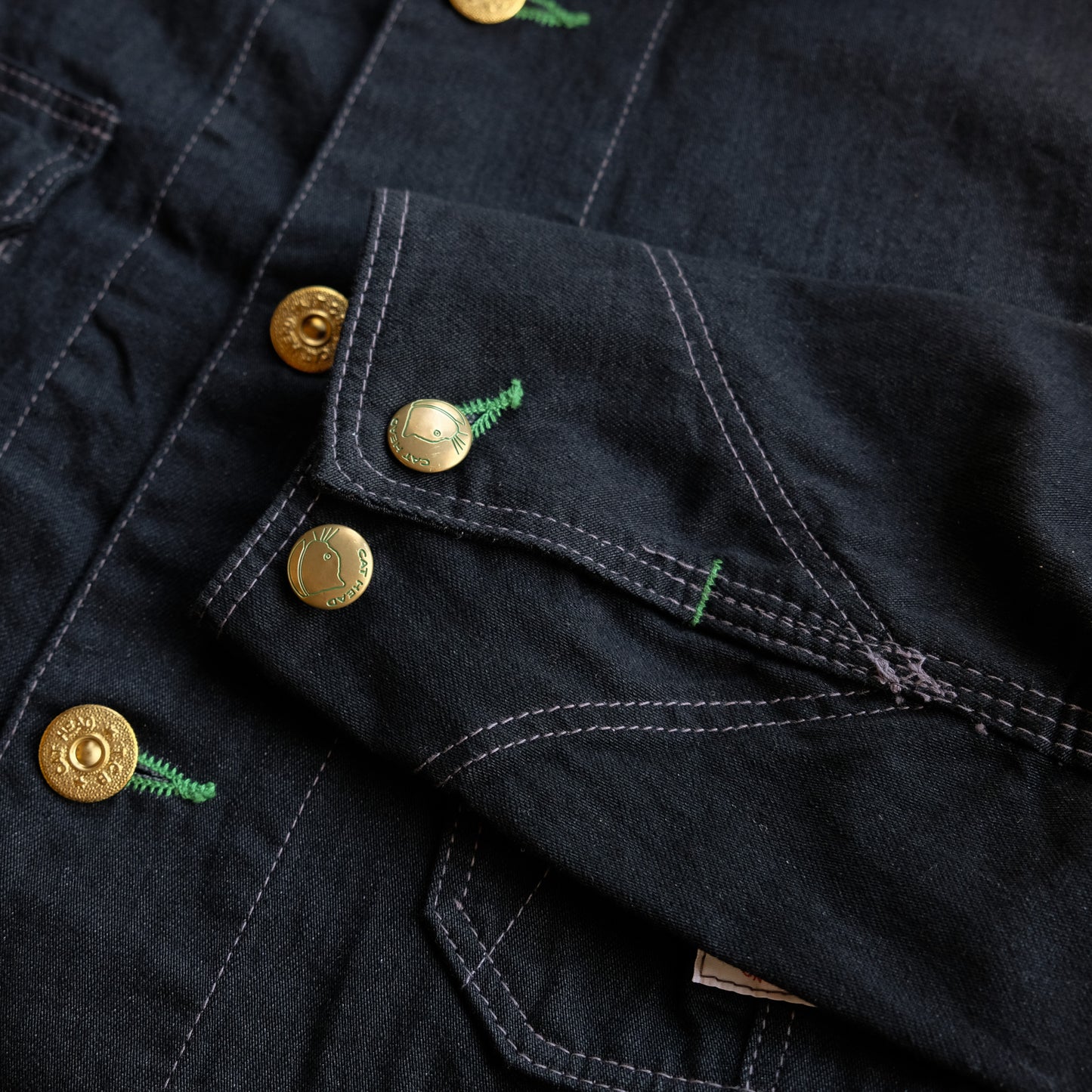 TCB jeans_Cat Head Jacket BKBK