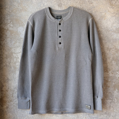 DALEE'S_2230HT_1930s WAFFLE HENLY THERMAL_杢GRAY.BEIGE