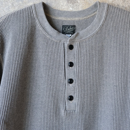 DALEE'S_2230HT_1930s WAFFLE HENLY THERMAL_杢GRAY.BEIGE