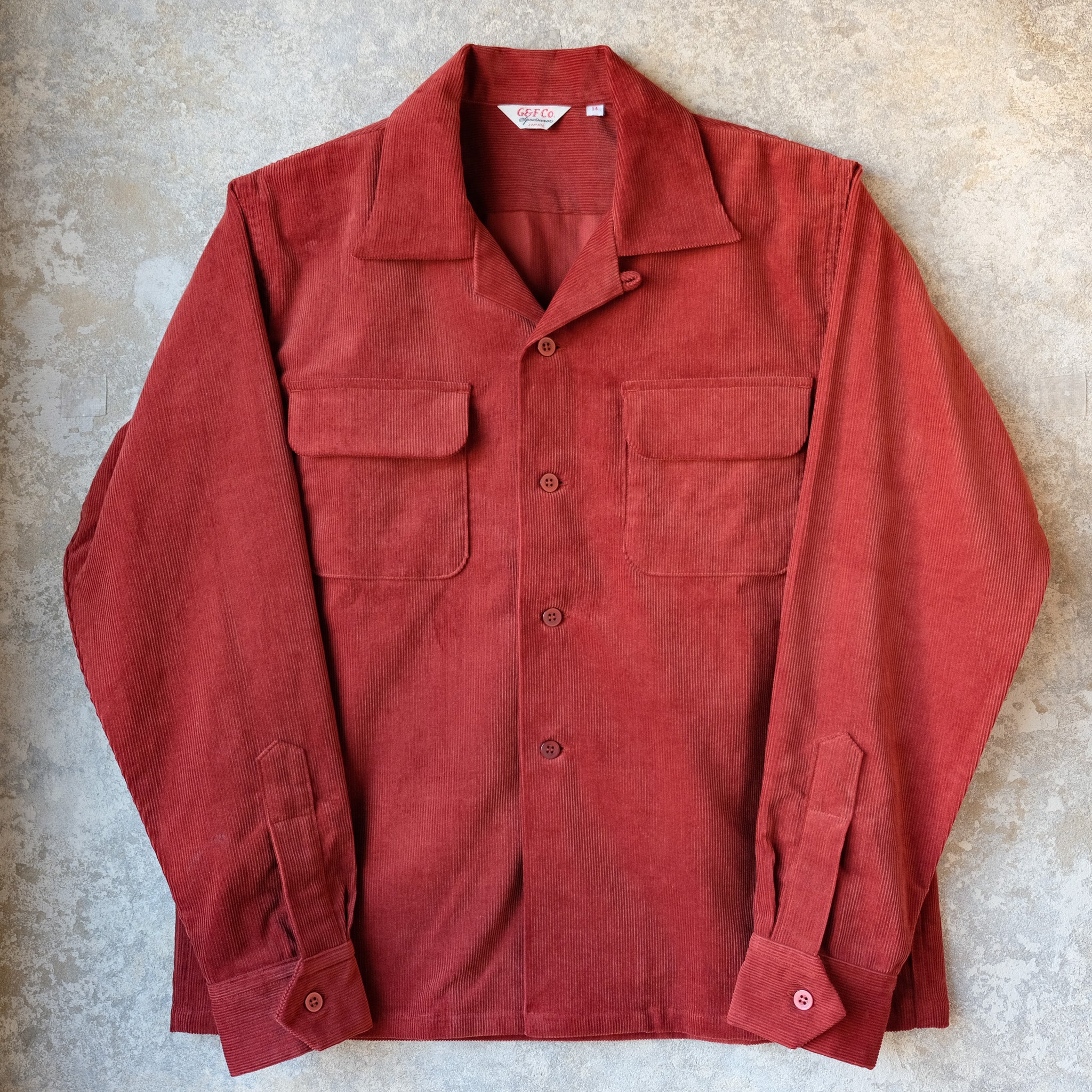 G&F Co. Corduroy Shirt, Burgundy – JeansShopSpiral