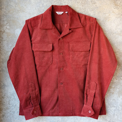 G&F Co._CORDUROY SHIRT_BURGUNDY