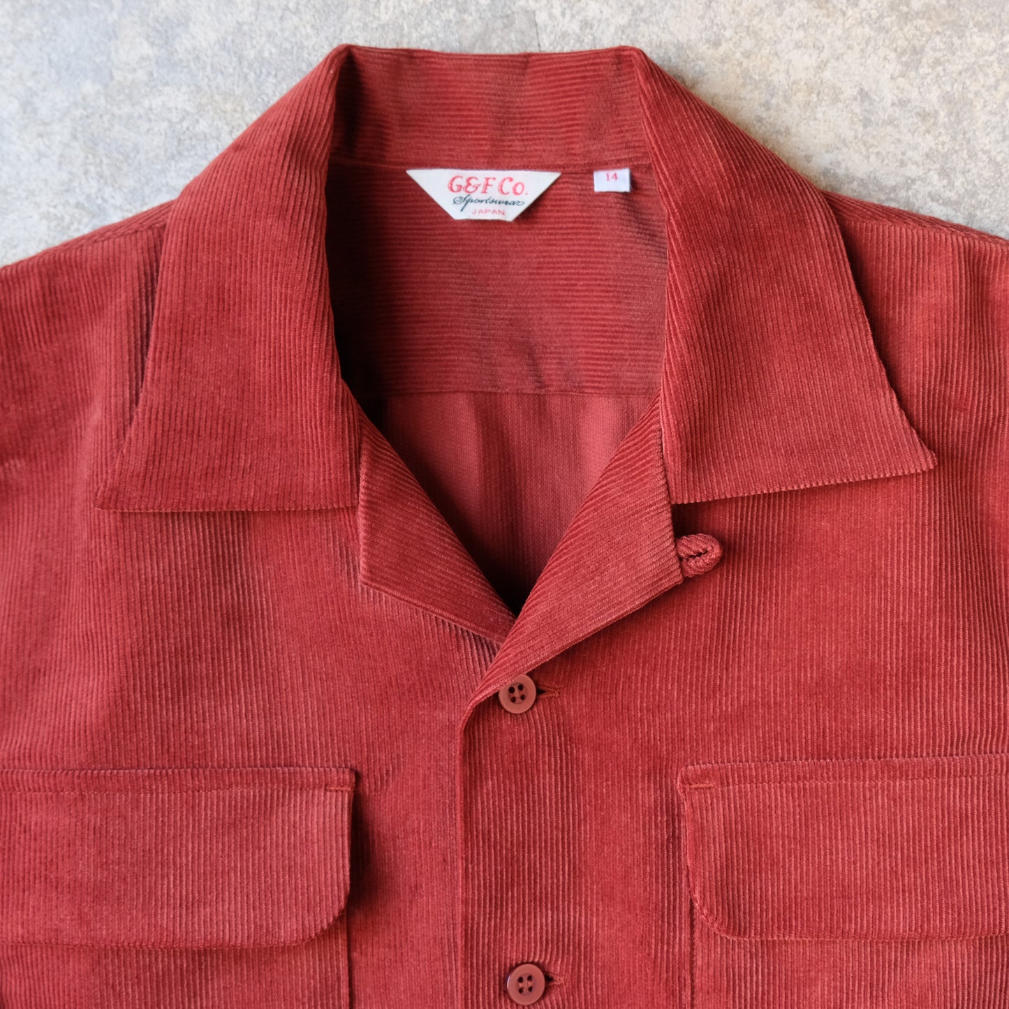 G&F Co._CORDUROY SHIRT_BURGUNDY