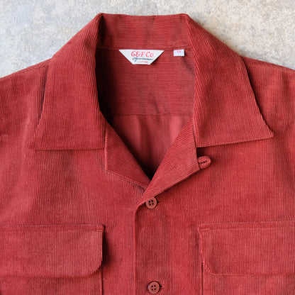 G&F Co._CORDUROY SHIRT_BURGUNDY