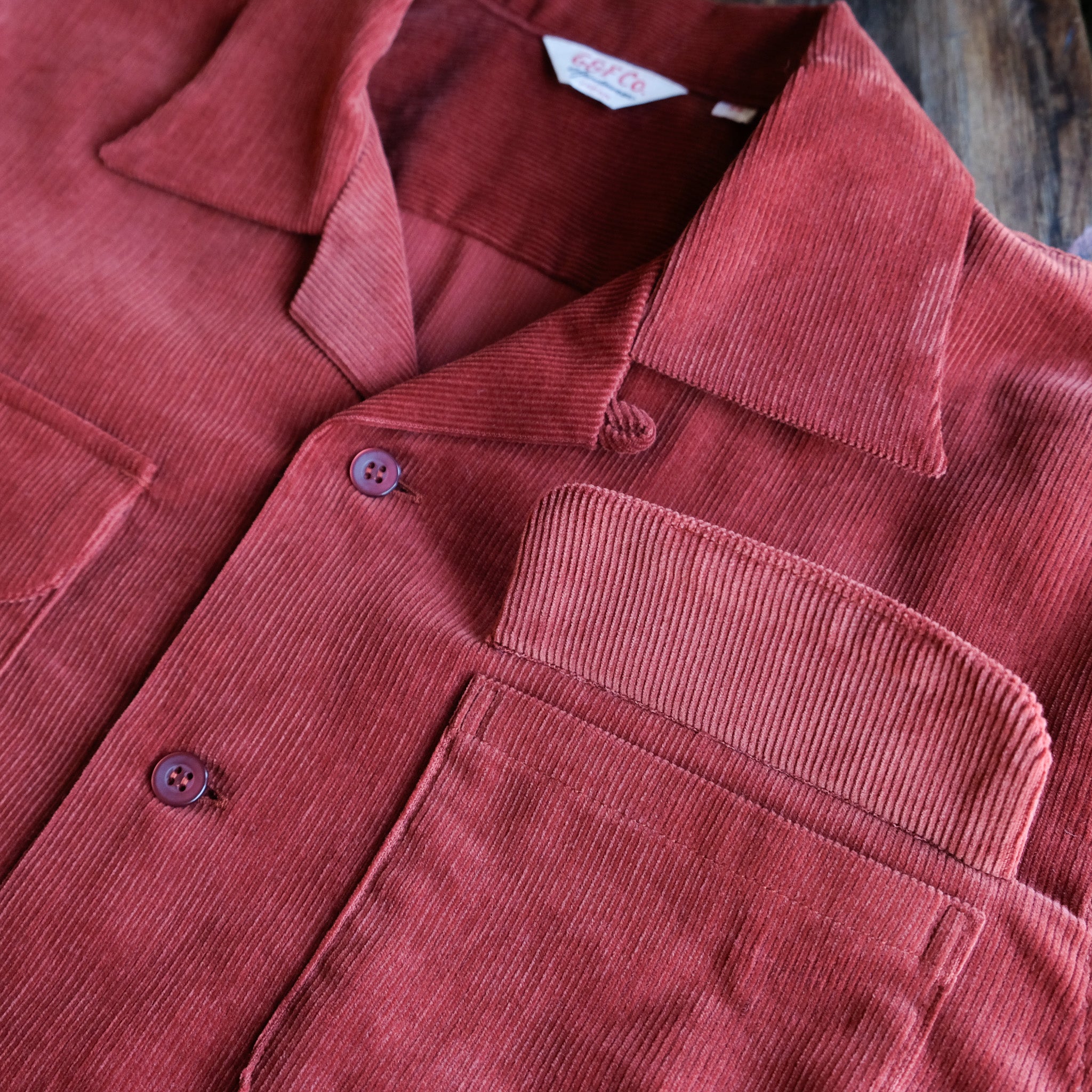 G&F Co. Corduroy Shirt, Burgundy – JeansShopSpiral