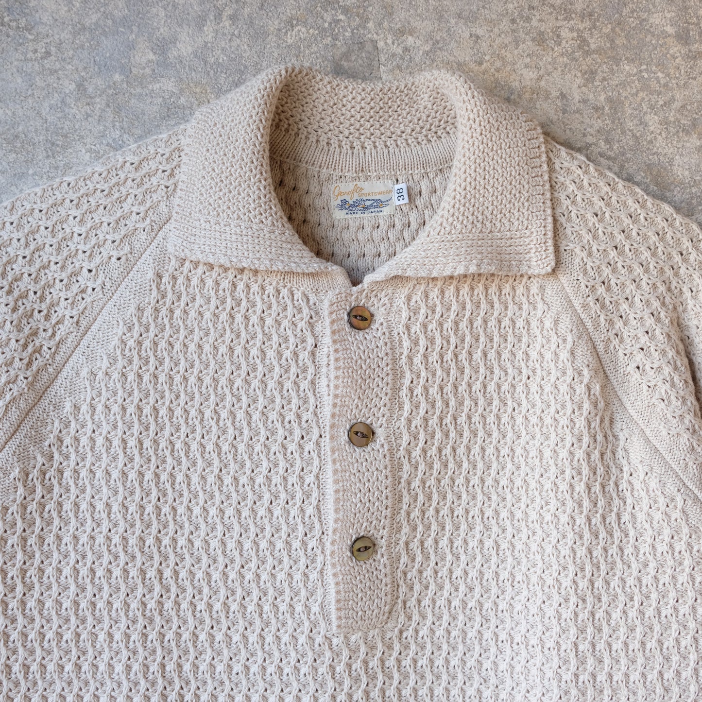 G&F Co._KNIT POLO SHIRT_IVORY