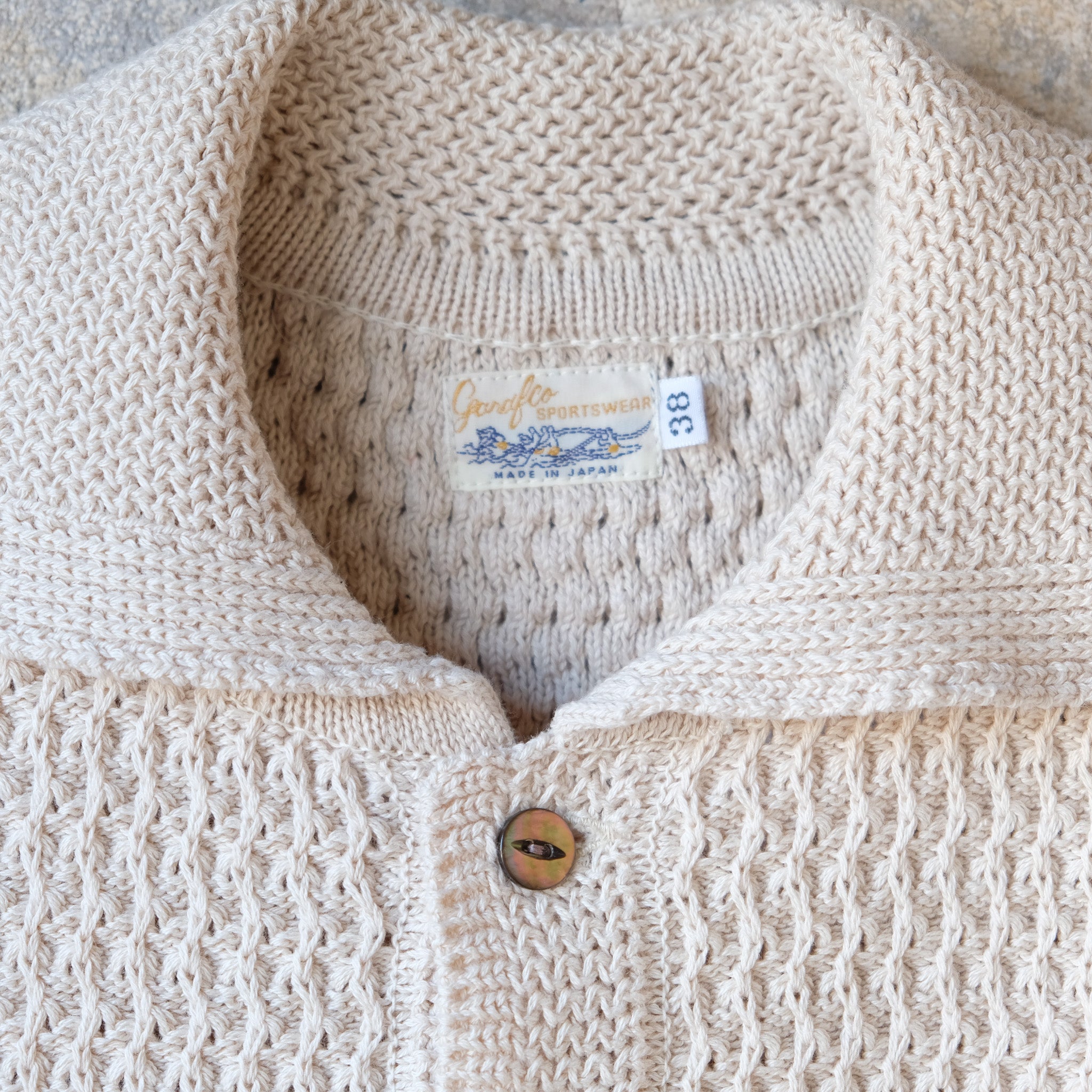 G&F Co._KNIT POLO SHIRT_IVORY – JeansShopSpiral