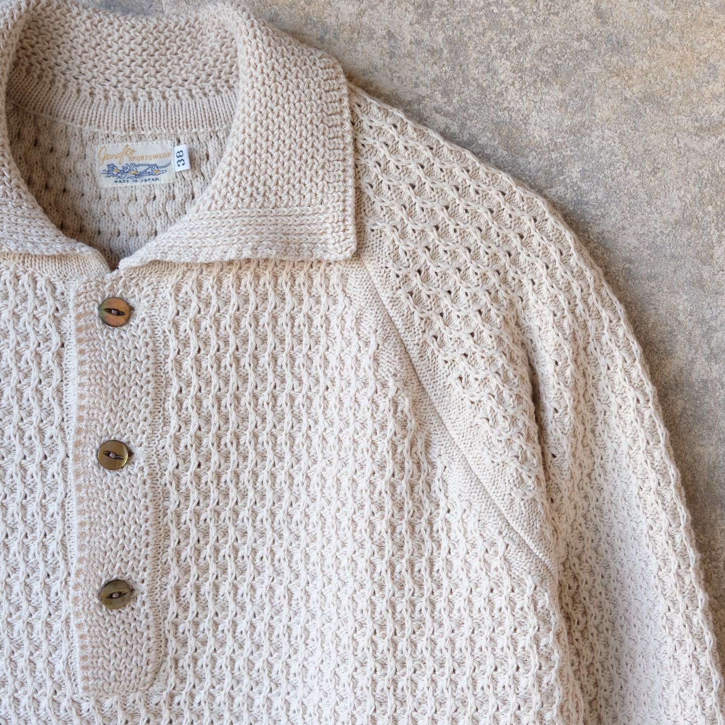 G&F Co._KNIT POLO SHIRT_IVORY