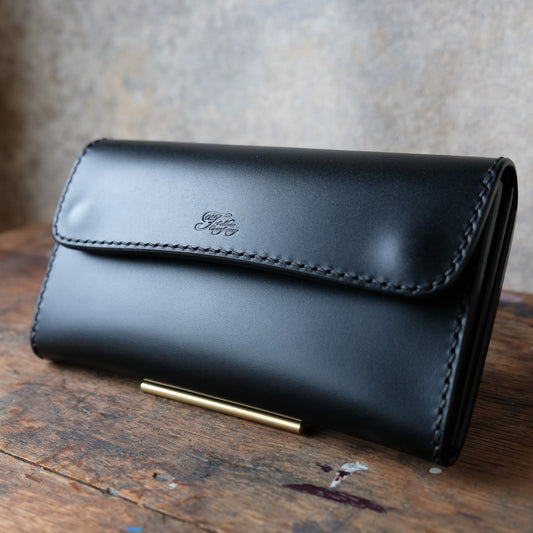 OLD FELLOW COMPANY_LW-04_BLACK_ロングウォレット特厚カスタム