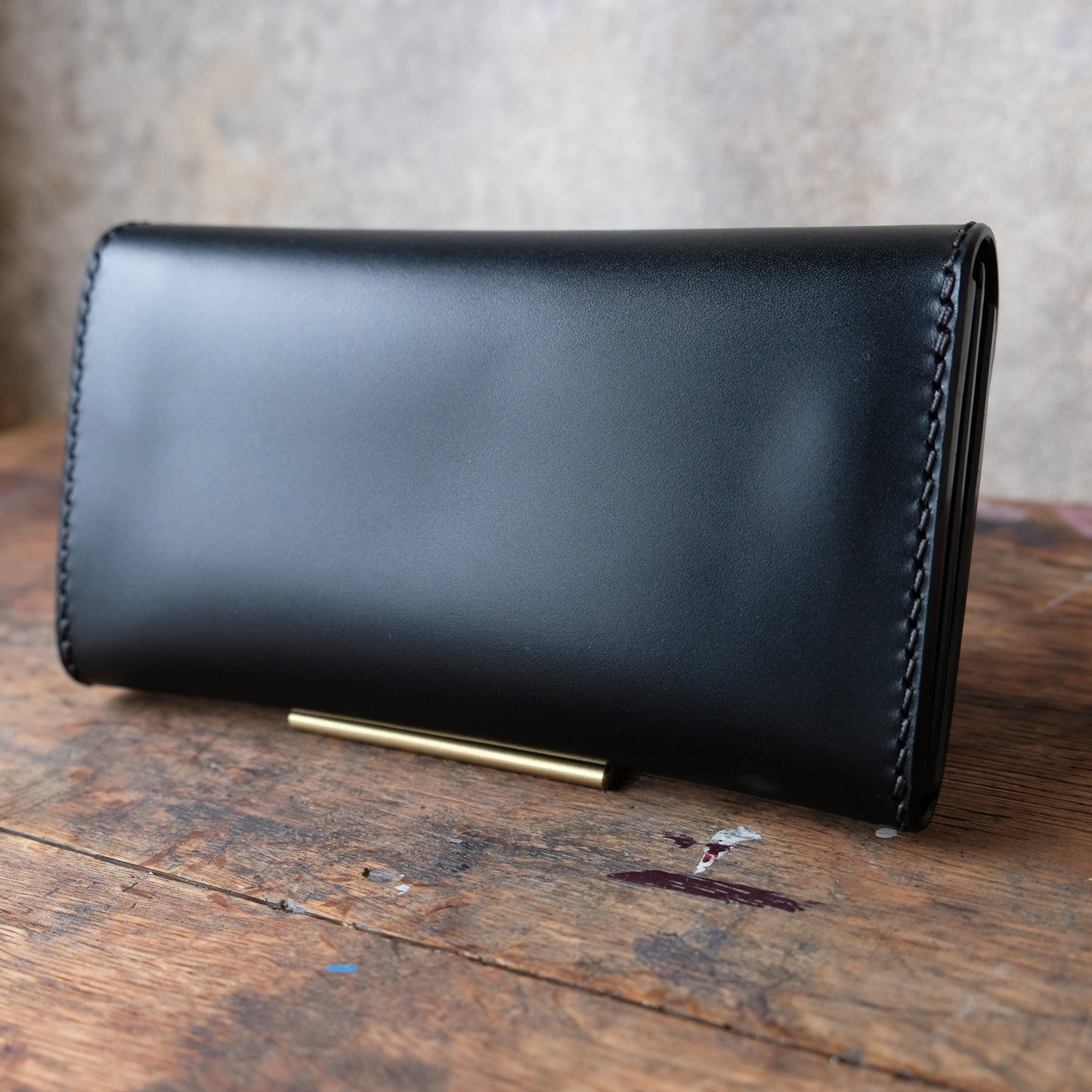 OLD FELLOW COMPANY_LW-04_BLACK_ロングウォレット特厚カスタム