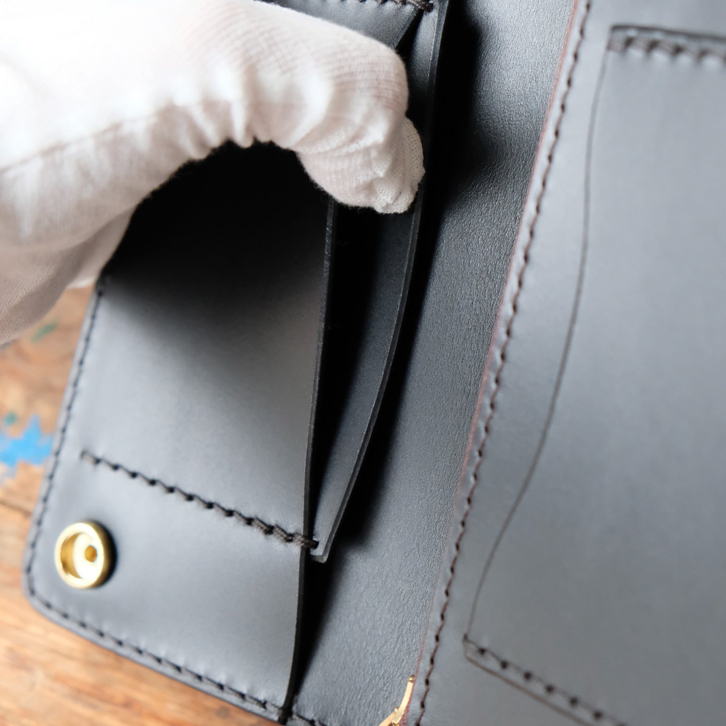 OLD FELLOW COMPANY_TW-02_L_B_BLACK_トラッカーウォレット