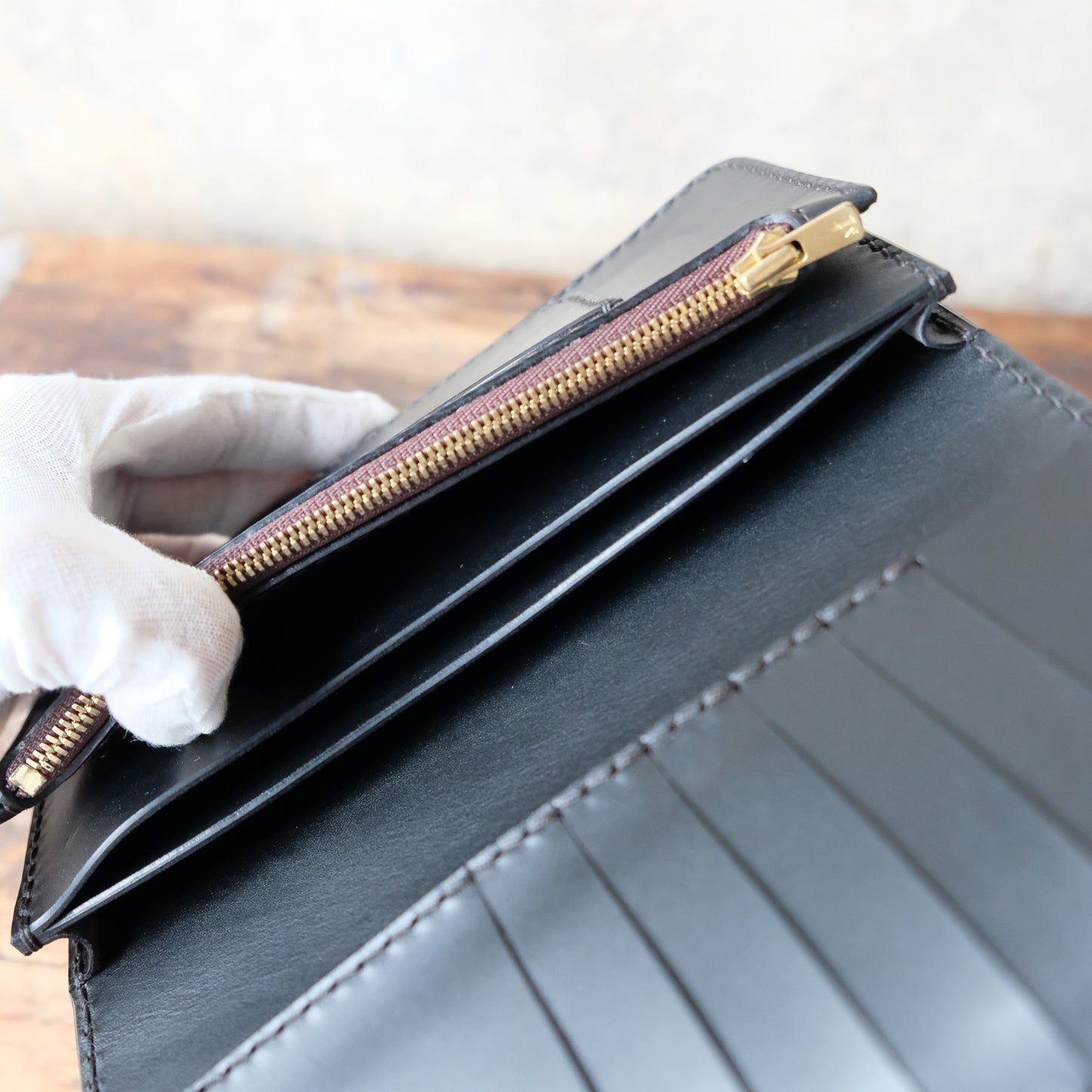 OLD FELLOW COMPANY_LW-05_B_BLACK_ロングウォレットBタイプ